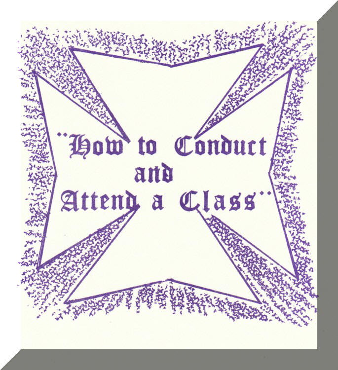 How to Conduct and Attend a Class